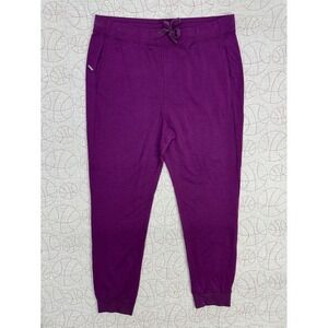 Icebreaker Crush Pants Purple Merino Blend 200 Joggers / Womens XL